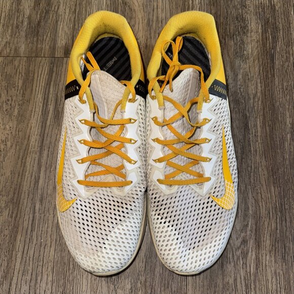 Custom Nike By You ID Metcon 6 White Yellow DA2894-991 Mens Size 15 - Picture 4 of 9